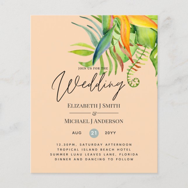 Accueil Feuille Tropical le moins cher Mariage Lua (Devant)