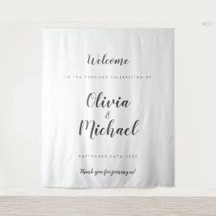 Accueil Mariage simple Tapisserie personnalisée