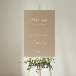 Accueil minimaliste simple Mariage beige