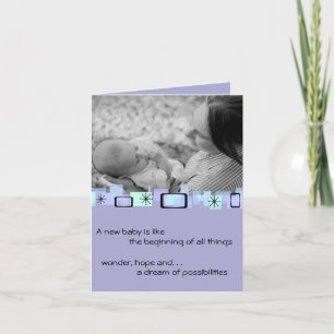 Accueil nouvelle carte de voeux pour bébé