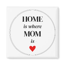 Accueil où Maman est Magnet Simple Cute Cadeau