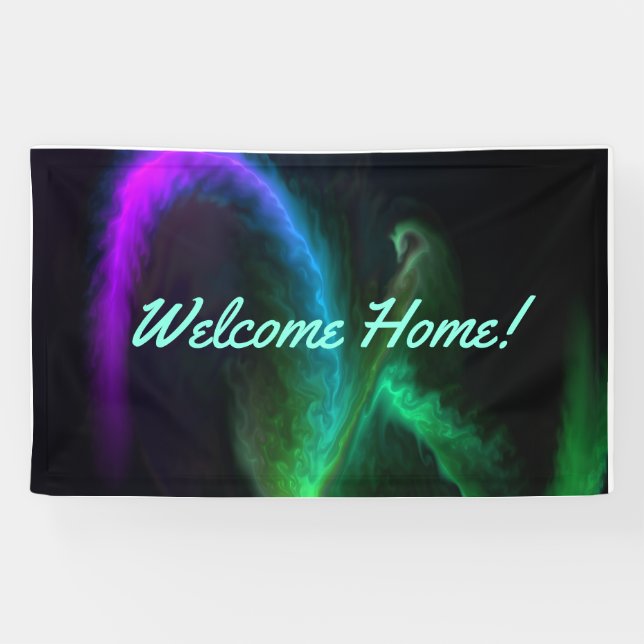 Accueil personnalisé Vinyl Banner 3' x 5' Bannière (Horizontal)