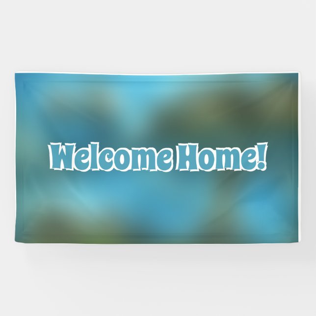 Accueil personnalisé Vinyl Banner 3' x 5' Bannière (Horizontal)