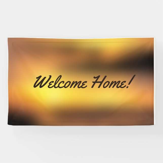 Accueil personnalisé Vinyl Banner 3' x 5' Bannière (Horizontal)