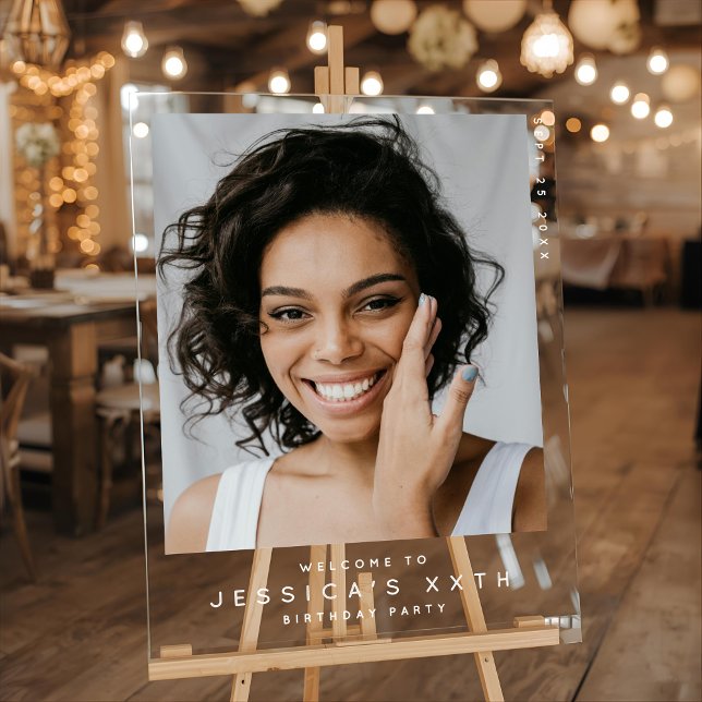 Accueil photo minimaliste de fête d'anniversaire (Créateur téléchargé)