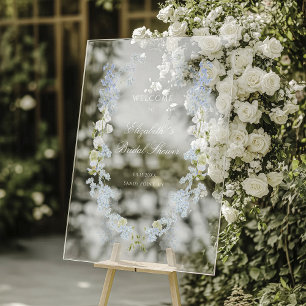 Accueil Romantique Douche nuptiale bleu doux