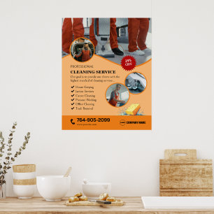 Accueil Services de nettoyage Poster personnalisé