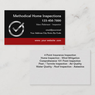 Accueil Services d'inspection Cartes de visite mod
