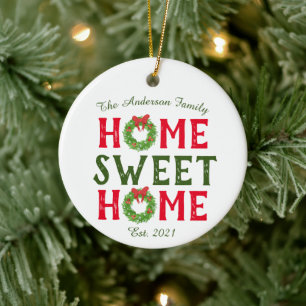 Accueil Sweet Accueil Fête de Noël Wreath Ornement