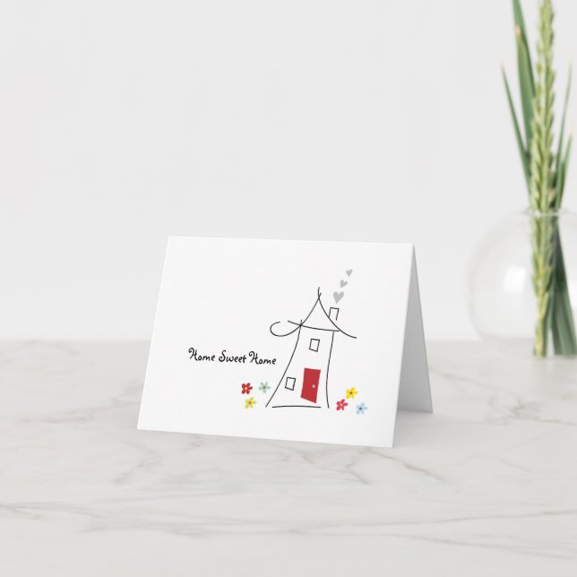 Accueil Sweet Home Carte de voeux (Devant)