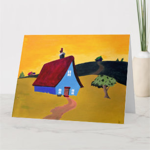ACCUEIL SWEET HOME Carte de voeux pliée