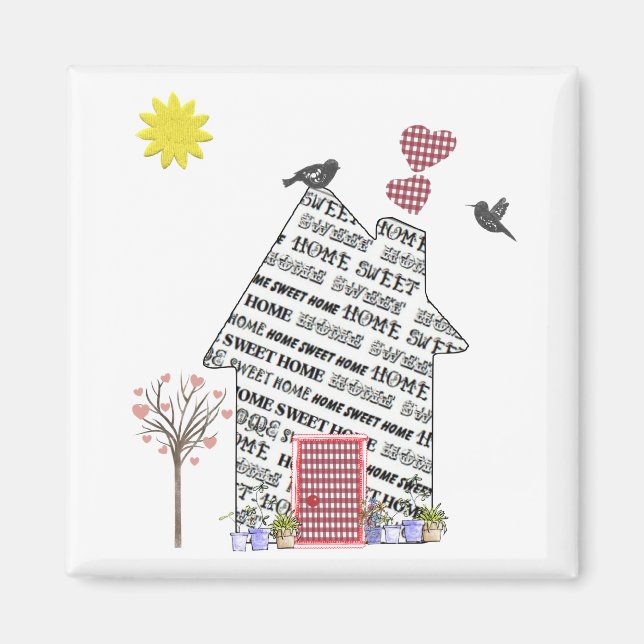 Accueil Sweet Home Frigo Magnet - Nouveau cadeau m (Devant)
