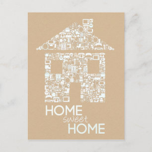 Accueil Sweet Home Nouvelle carte postale d'adress