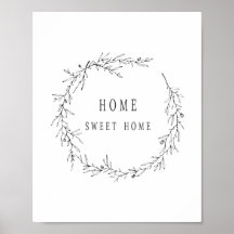 Accueil Sweet Home Poster, Poster moderne
