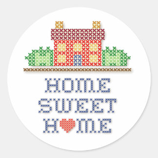 Accueil Sweet Home Stickers Rond