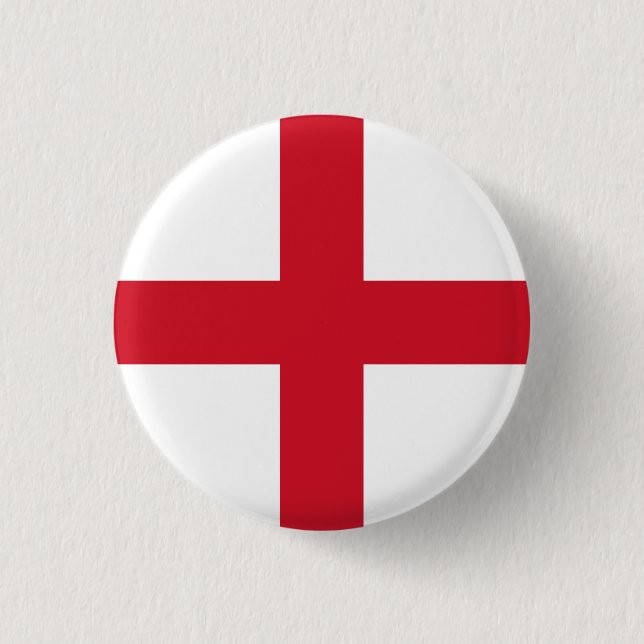 Accurate England flag badge 1 Inch Round Button (Front)