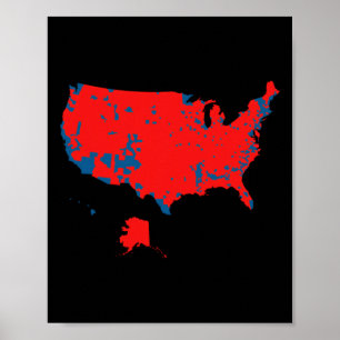 Accurate Map Of 2024 Election Results Poster