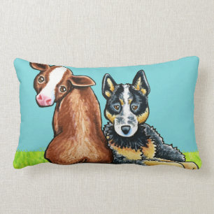 ACD and Brown Cow Lumbar Pillow
