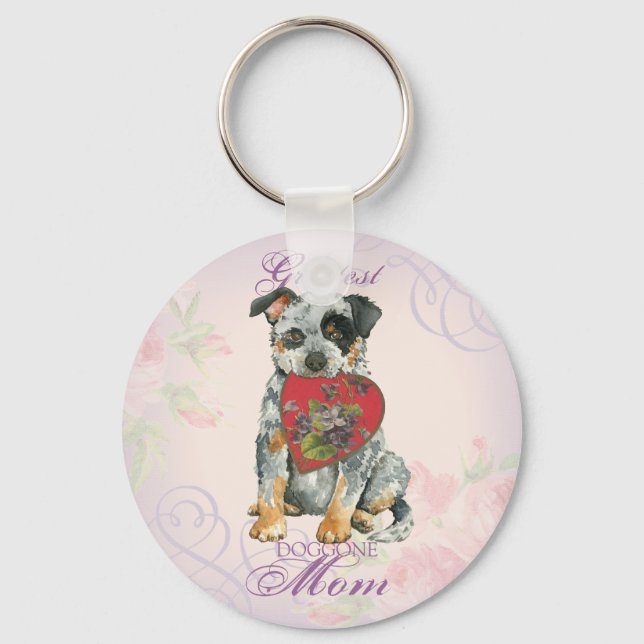 ACD Heart Mom Keychain (Front)