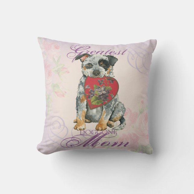 ACD Heart Mom Throw Pillow (Front)