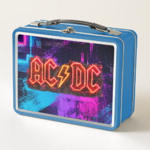 ACDC Logo Art Metal Lunch Box