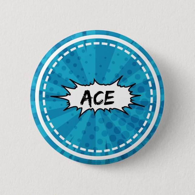 Ace 2 Inch Round Button (Front)