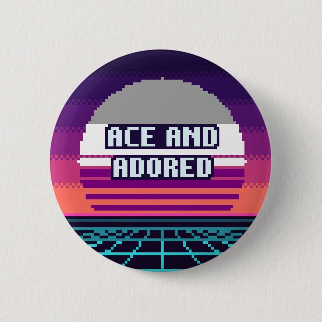 Ace And Adored Pride Pixel Button (Front)