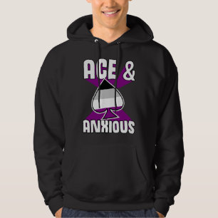 Ace And Anxious Asexual Pride Symbol Introvert Hoodie