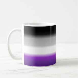 Ace Asexual Gradient Pride Flag: Horizontal Stripe Coffee Mug