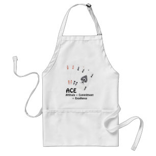 ACE Attitude + Commitment = Excellence Standard Apron