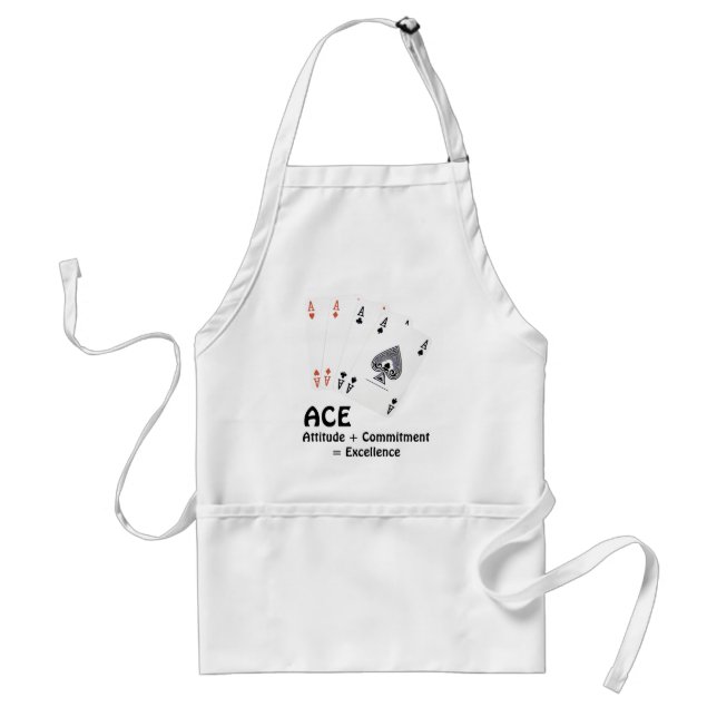 ACE Attitude + Commitment = Excellence Standard Apron (Front)