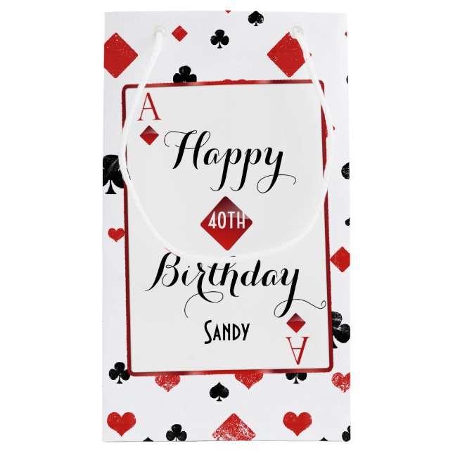 Ace card-casino/vegas style gift bag (Back)