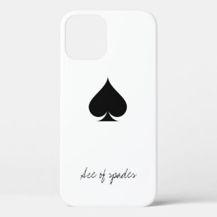 Ace de pique iPhone 12 coque   Jouer un costume de