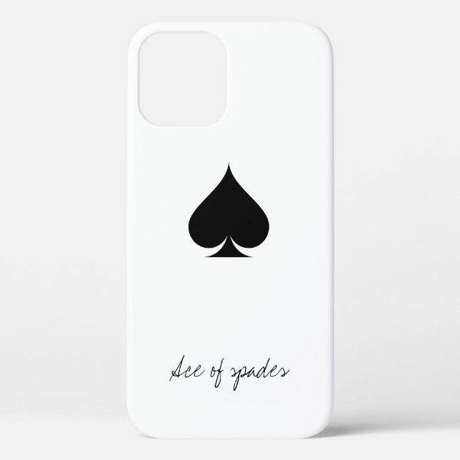 Ace de pique iPhone 12 coque | Jouer un costume de (Verso)