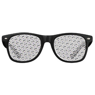 Ace Heart Pattern Retro Sunglasses