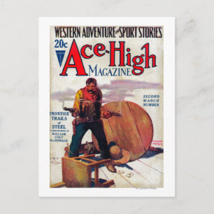 Ace High Magazine Cover 2 Postcard