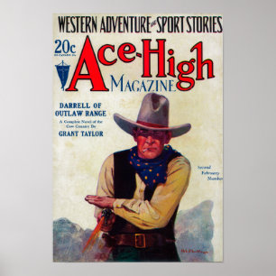 Ace High Magazine Cover Poster