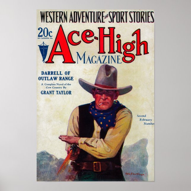 Ace High Magazine Cover Poster (Front)