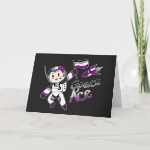 Ace in Space (Asexual Pride) Card