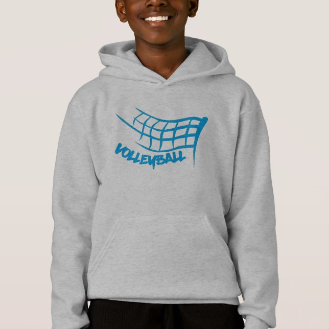 Ace!  Kid’s Volleyball Long-Sleeve Hoody (Front)