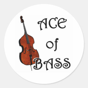 Ace of Bass Classic Round Sticker