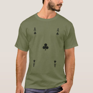 Ace Of Clubs Funny Halloween Costume Poker Pla T-Shirt