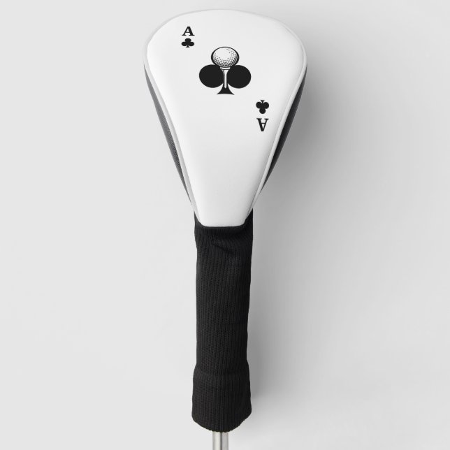 Ace of Clubs Golf Head Cover (Front)