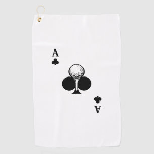 Ace of Clubs Golf Towel