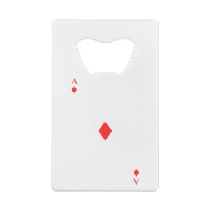 Ace of Diamonds Credit Card Bottle Opener