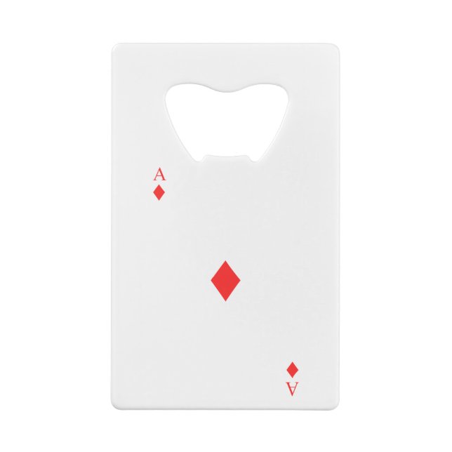 Ace of Diamonds Credit Card Bottle Opener (Back)