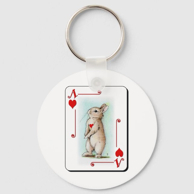 Ace of Hearts Keychain (Front)