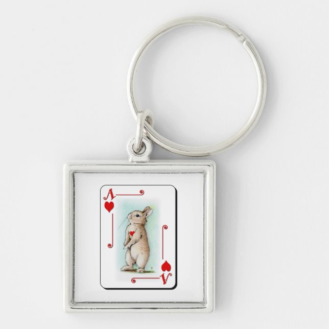 Ace of Hearts Keychain (Front)