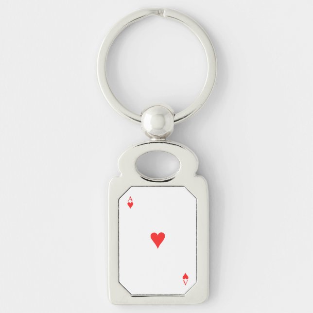 Ace of Hearts Keychain (Front)