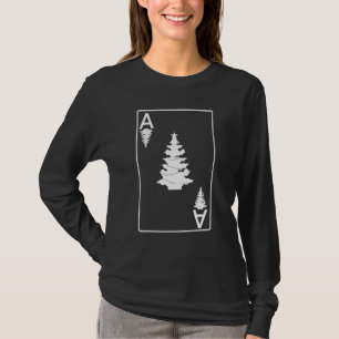 Ace Of Hearts Playing Card Christmas Tree Gif T-Shirt